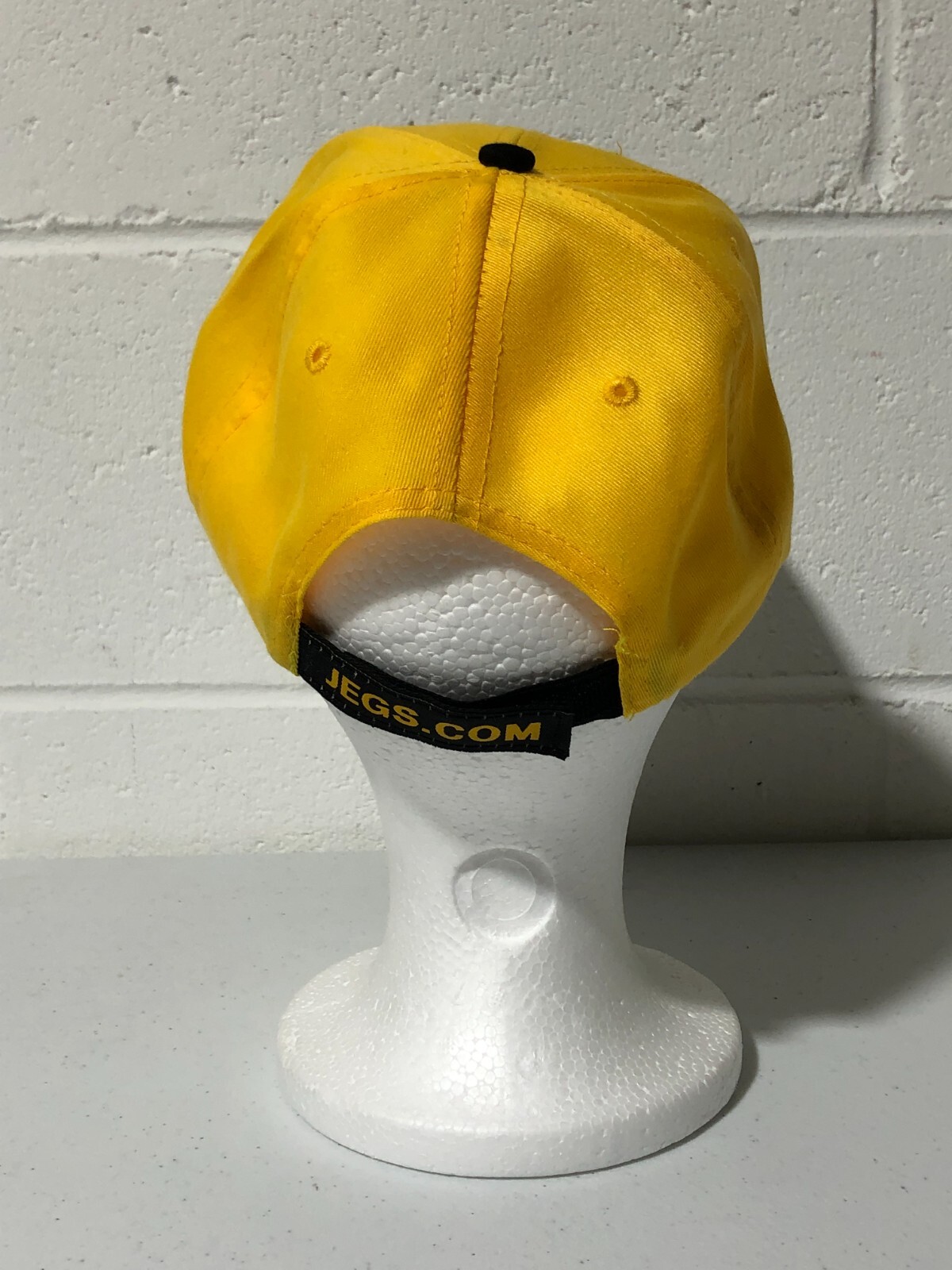 JEGS High Performance Cotton Cap Hat NHRA Drag Racing Embroidered Logo Yellow