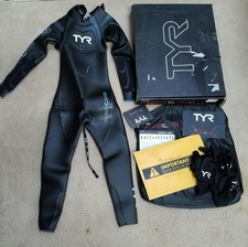 TYR Hurricane CAT2 Wetsuit - Women's Black/Light Blue S - Small