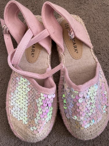 pink sequin trainers