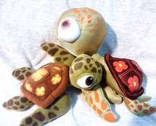 Lot of 2 Disney Finding Nemo Squirt Sea Turtle Plush Toys