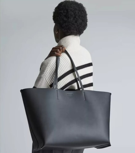 Everlane The Luxe Italian Leather Tote Bag Black - BRAND NEW - Picture 3 of 3