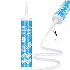Clear Silicone Sealant, 100 Waterproof Silicone Adhesive Caulk for Rv Marine Ho