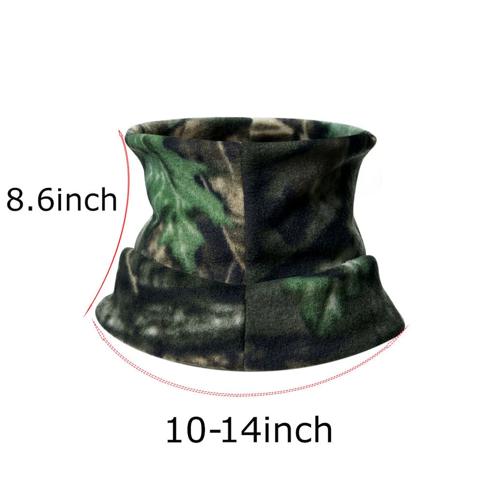 Hombres Mujeres Táctico Cuello Calentador Polaina Invierno Polar Vellón Máscara Facial Cubierta Bufandas Foto 2 de 4