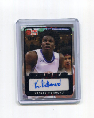 2021-22 Leaf Pro Set Power Black Autographs Kadary Richmond Rookie Auto 12/15