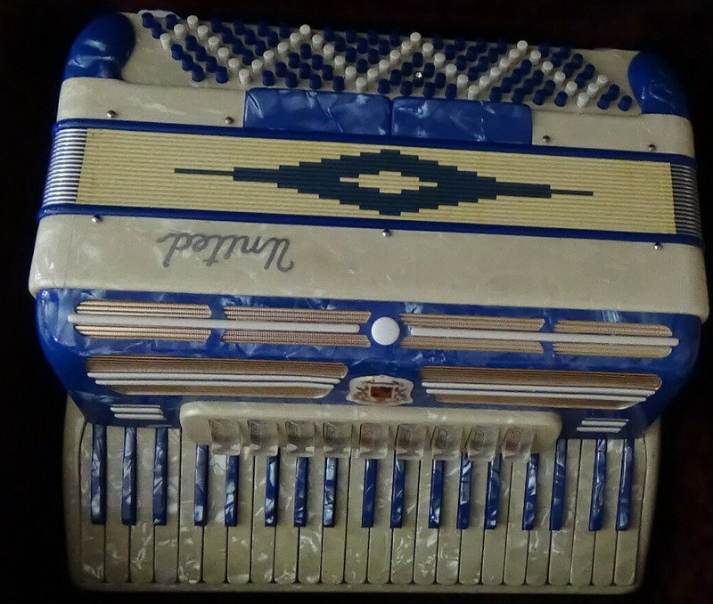 Vintage Marotta United Full Size Accordion Made in Italy