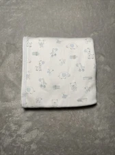 Kissy Kissy Receiving Baby Blanket Toys Giraffe Bear Duck Piano Reversible Knit