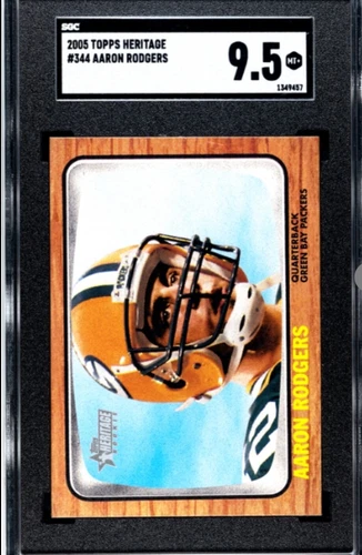 2005 TOPPS HERITAGE🐑🔥 AARON RODGERS🔥 #344 ROOKIE PACKERS 