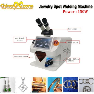 150W Spot Welding Machine Micro Precision Laser Solder For Jewelry & CCD Monitor