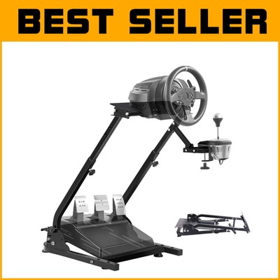 Foldable Carbon Steel Racing Wheel Stand for Logitech G25/G27 & Thrustmaster