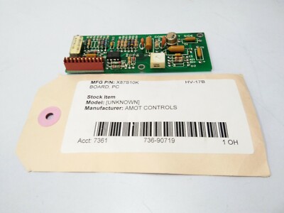 Amot Controls Ronan X87-1002C X87S10K PCB