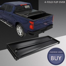 4 Fold 6.5ft Soft Truck Bed Tonneau Cover Waterproof For 14-25 Gmc Sierra 1500 4 Fold 6.5ft Soft Truck Bed Tonneau Cover Waterproof For 14-25 Gmc Sierra 1500