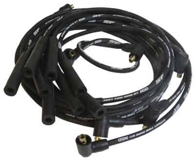MSD 5531 (Kit) Spark Plug Wire Set Street Fire Black 8mm for Mopar B / RB-Series