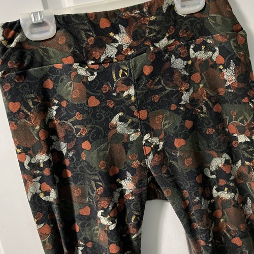 Cool LuLaRoe DISNEY OS Legging ALICE In WONDERLAND Queen Of Hearts Halloween - Picture 2 of 4