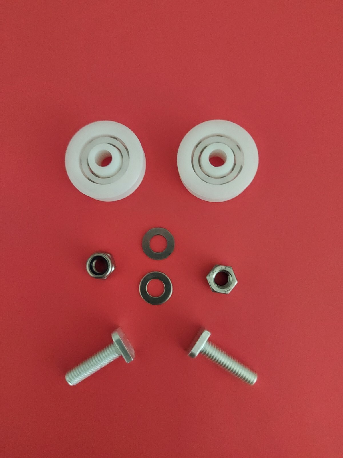 Greenhouse Door Wheels Kit 28mm with Crop Head Fixings. Elite Branded