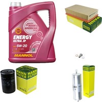 Mann Inspektionspaket 5L Mannol Energy Ultra JP 5W-20 FüR BMW E30 320I 325I