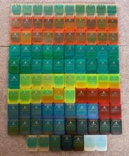 Sony Playstation SCPH-1020 Memory Card lot of 97 Tested and Work PS 1