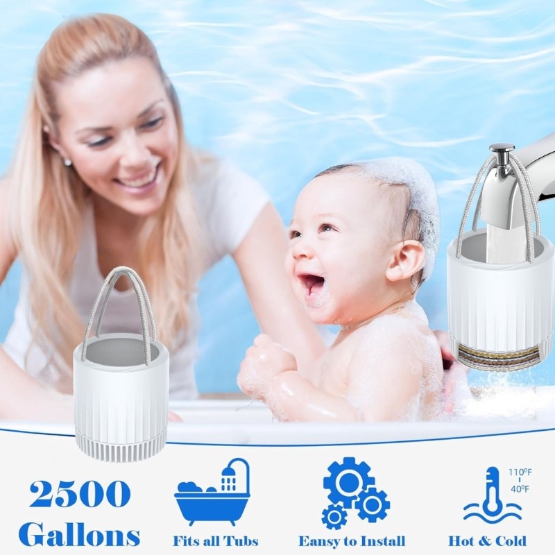 Hanging Bathtub Water Filter Basket with Nine-Layer Filter Media ...