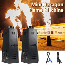 2pcs Mini Hexagon Flame machine DMX512 Spray Fire Machine for Show Dj Activity
