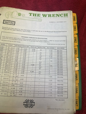 #ad 1980 1989 Honda The Wrench Service Technician Issues with Binder Vintage $149.99