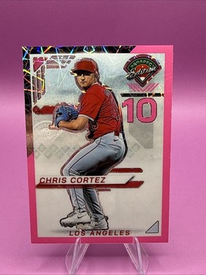2025 Panini Prospect Prizm Chris Cortez  Pink Velocity /79