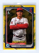 2024 Bowman Chrome Sapphire Edition #BCP-234 Juan Flores Prospects Yellow /75