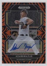 2022 Panini Prizm Draft Picks Tiger Stripes 16/25 Adam Mazur #PDP53 Auto 11ur