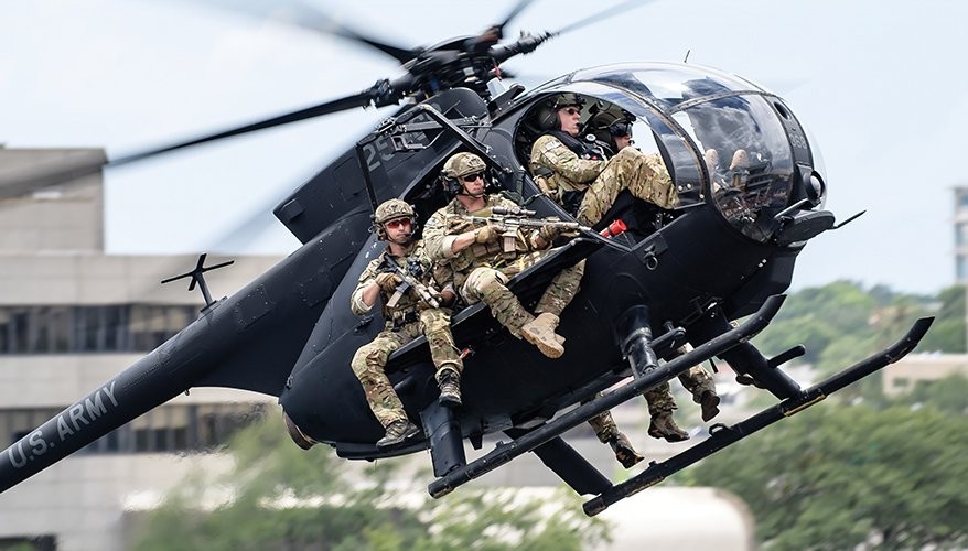 1:18 BBI Elite Force U.S Army MH-6 Little Bird Night Stalker