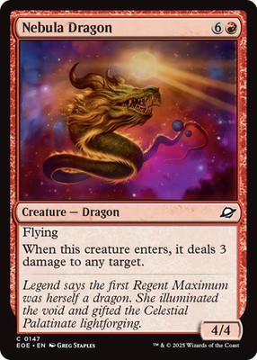 Nebula Dragon - 147 - EOE - Near Mint - MTG