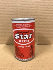 Vintage Dubuque Star Empty Pull Top Beer Can