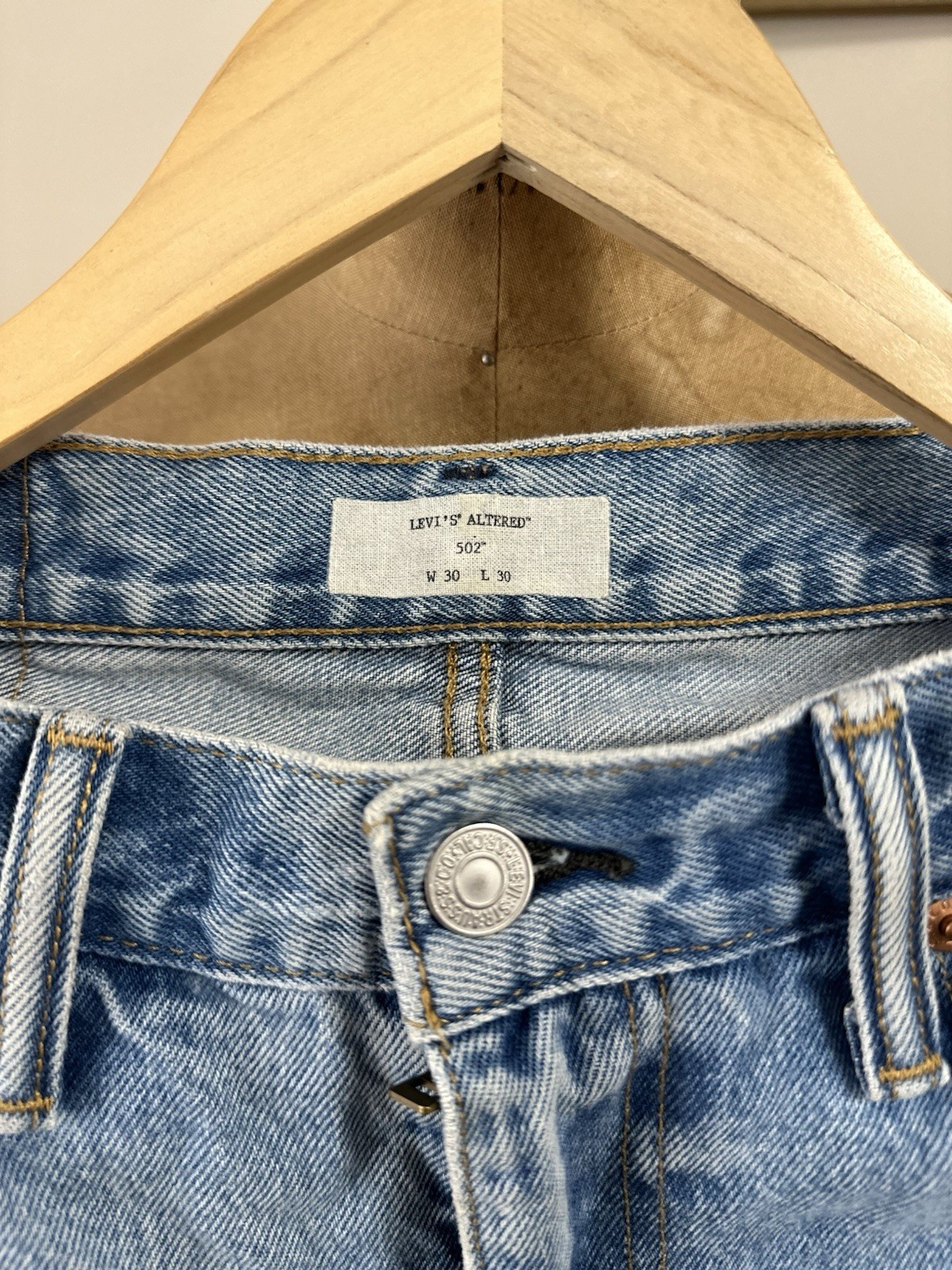 Levis Altered Patchwork Carpenter Style 502's - image 2