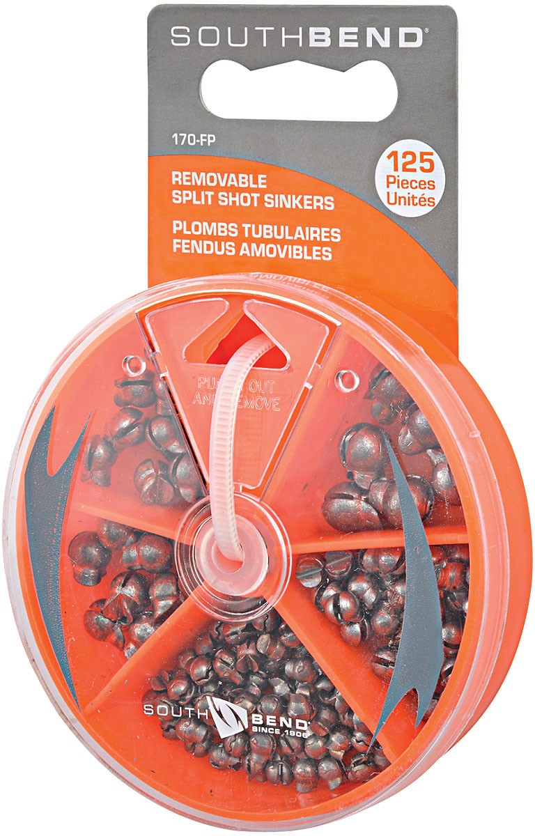 Набор грузил и вертлюжков South Bend Split Shot - Регулируемые аксессуары для снастей для 2990₽