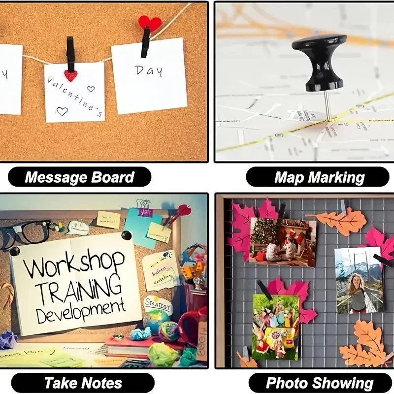 Metall-Push Pin Clip Set Mehrzweck dekorative Reißzwecken für Korkwand - Bild 3 von 4