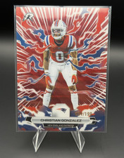 Topps 2024 Christian Gonzalez New England Patriots Rookie Card #68 51/199. rookie card picture