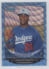 2013 Bowman Chrome Wrapper Redemption Blue Wave Refractor Onelki Garcia 0a1