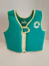 Justice Swimming Vest Green Ages 2-4 15-30 KG Zip Front