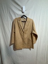 Vintage Linen Blend Blazer Jacket