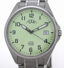 ULA VOLL-TITAN/SAPHIRGLAS Leuchtblatt Herrenuhr 10 ATM WR UVP* 89,90 EUR