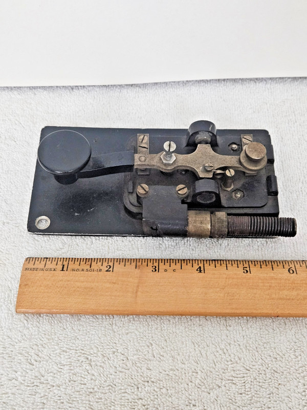 WWII German Military Army Luftwaffe Morse Telegraph Key Bakelite Base