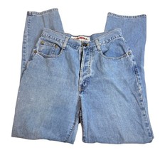 Vintage ABE High Waisted Light Wash Straight Leg Jeans Made in USA Size 11