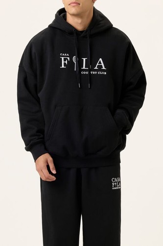 Casa FILA Tennis Country Club Hoodie Mens -OVERSIZE BLUE - Picture 12 of 12
