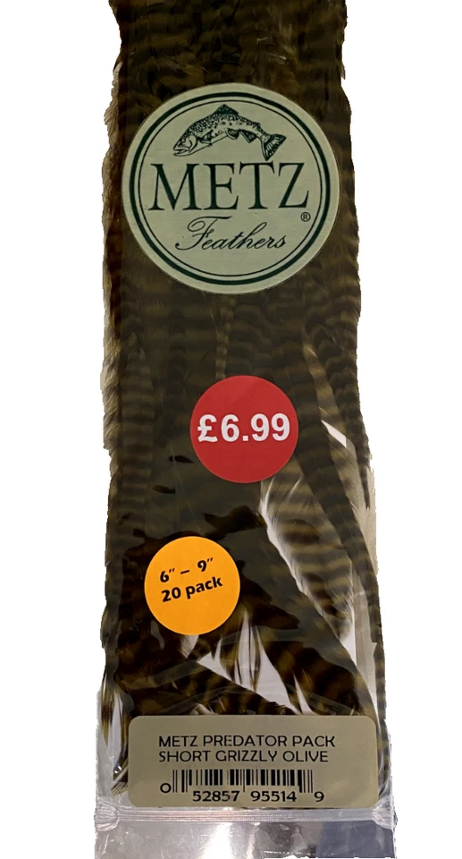 Packs Metz Predator Hackles - Cortos en seis colores Foto 3 de 4