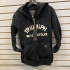 Triumph Motorcycles New Full Zip Hoodie Ladies MSWS20052-XS Black Long Sleeve