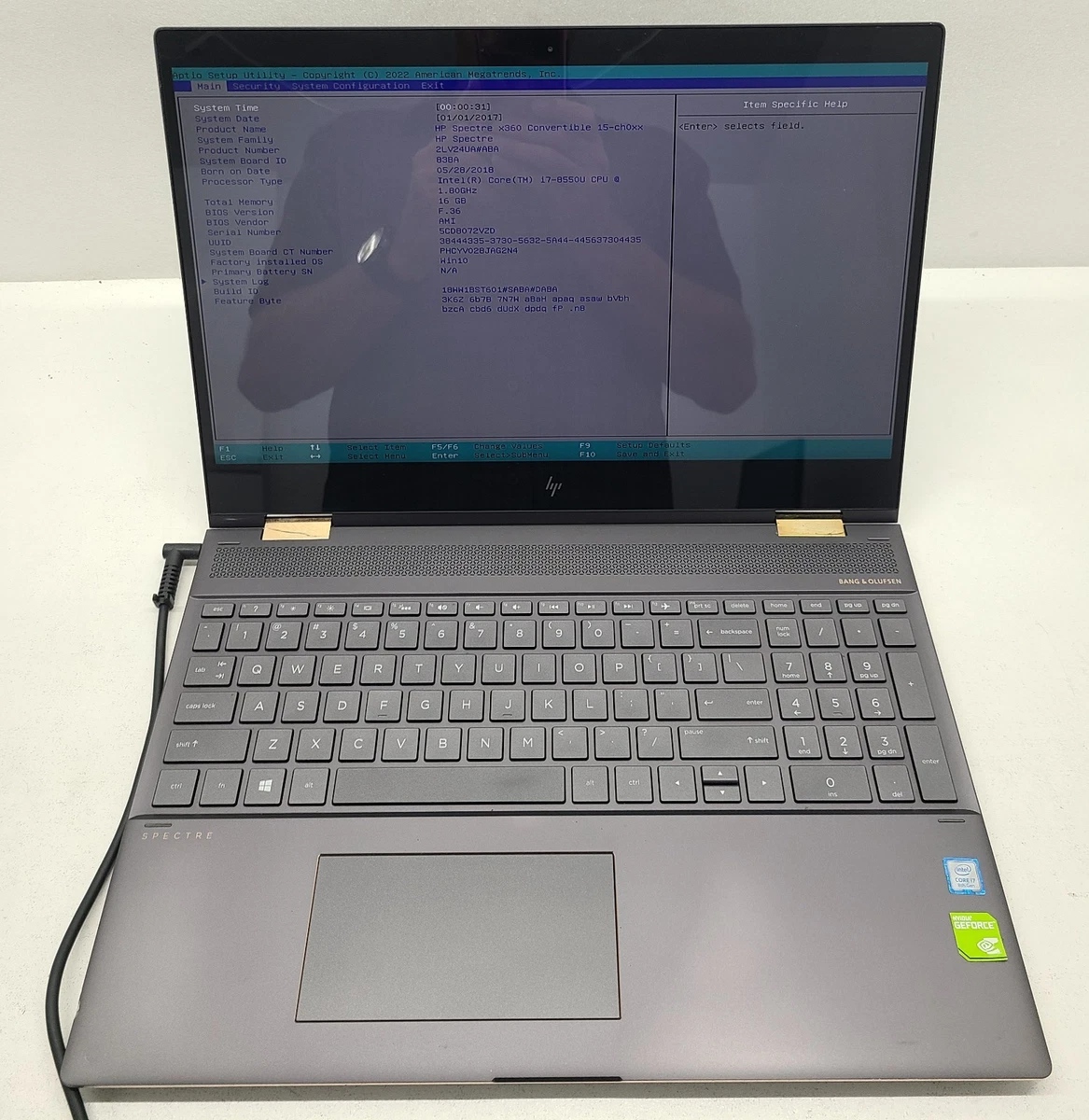 HP Spectre X360 16 GB RAM PC Laptops & Netbooks 15-15.9 in Screen