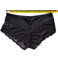 Nick Sarah 3XL Second Skin Satin and Lace Cheeky Panties