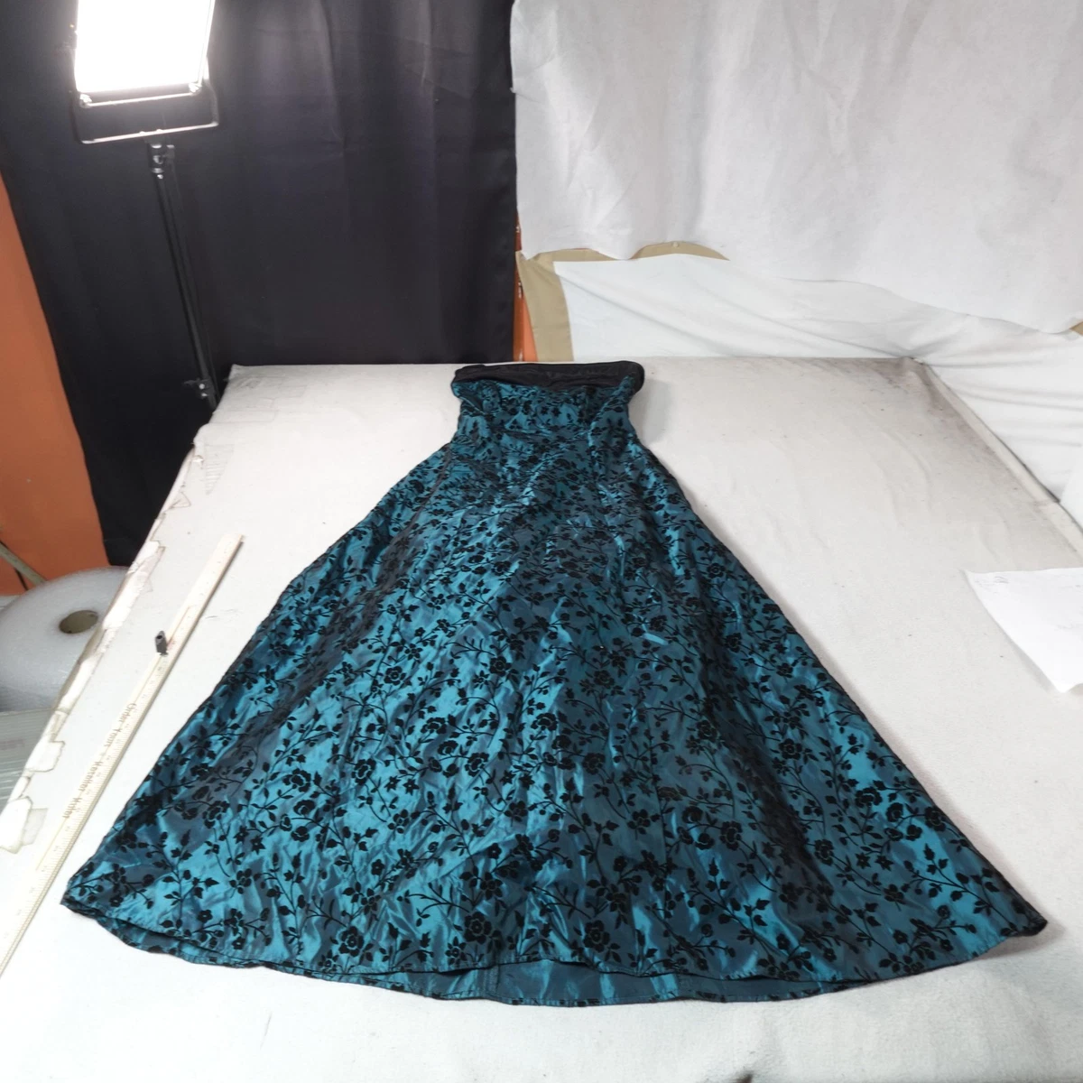 strapless open back dress Tight Long Corset Prom Dress: Ladivine OC021 Dusty Mint / 2 main image 1