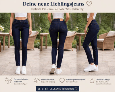 Damen Jeans Hose SUPER Stretch Röhrenjeans High Waist Jegging  XS S M L XL - J25