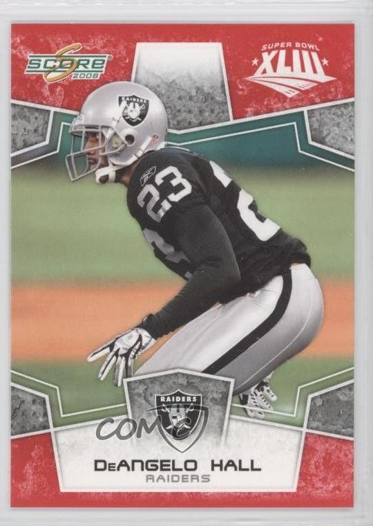2008 Score Factory Set Red DeAngelo Hall #226 1u6