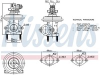 1X Nissens 98480 Agr-Ventil FüR Ford