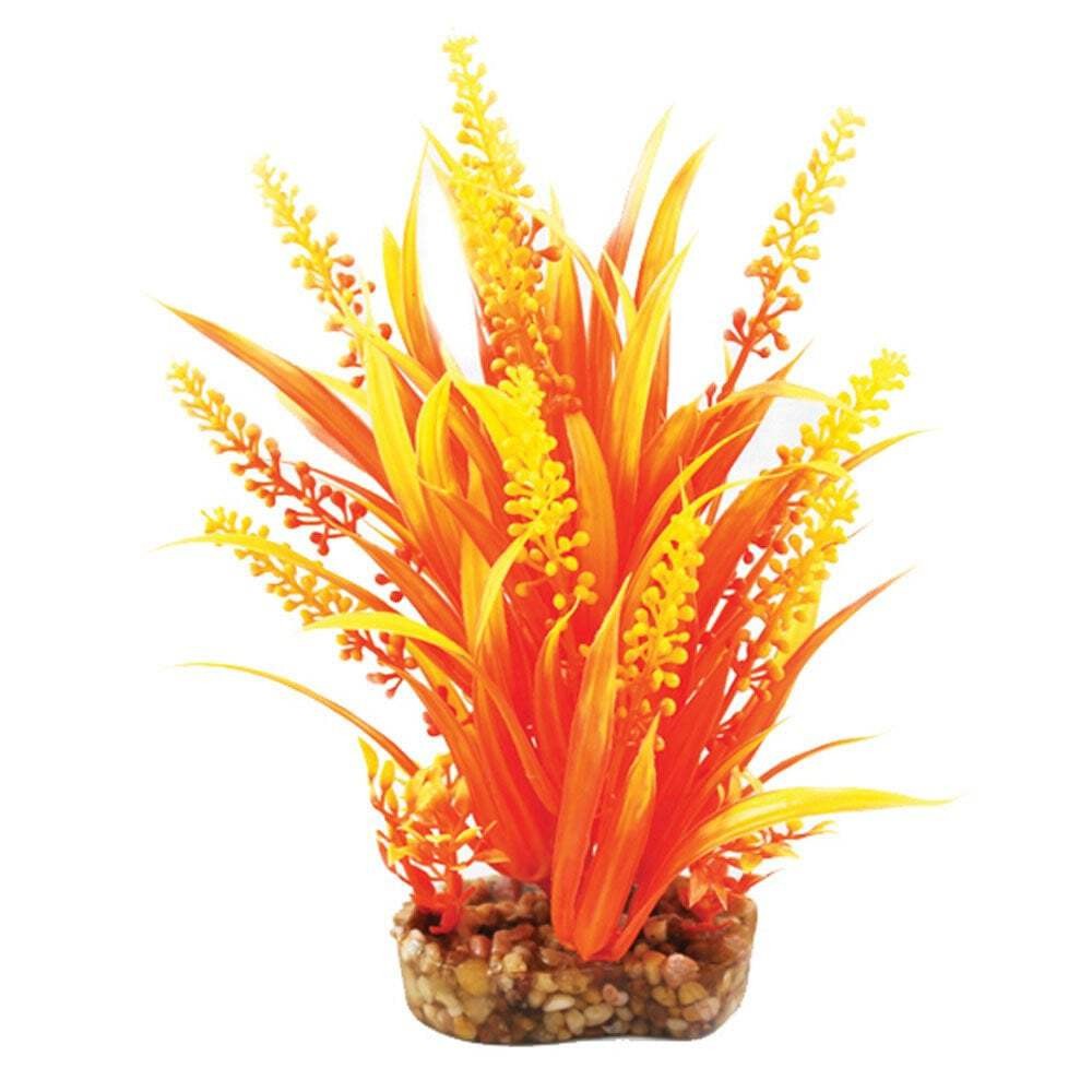 Aqua One Vibrance Aquarium Fish Tank Orange Cabomba Plant Decor 20cm