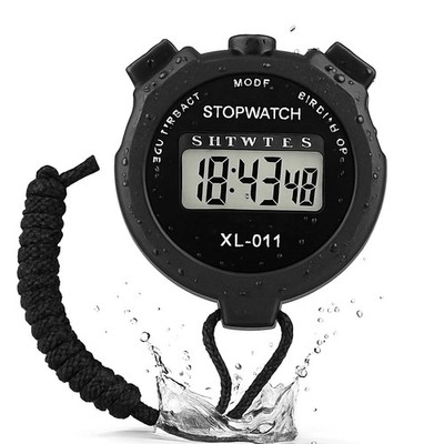 Wasserdichte digitale Sport-Stoppuhr Timer Handalarm Chronograph Zähler UK